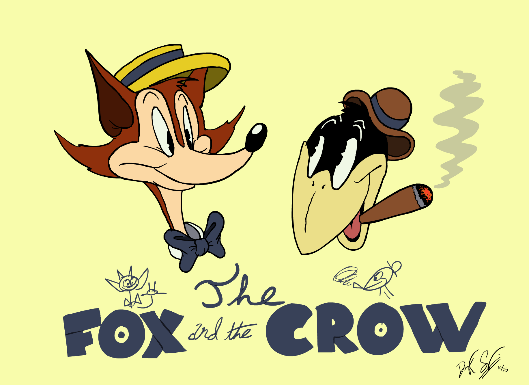 Nhân vật hoạt hình ít người biết đến: The Fox and the Crow- Ảnh 1. The Fox and the Crow - được biết đến với cái tên Fauntleroy Fox và Crawford Crow trong truyện tranh cùng tên
