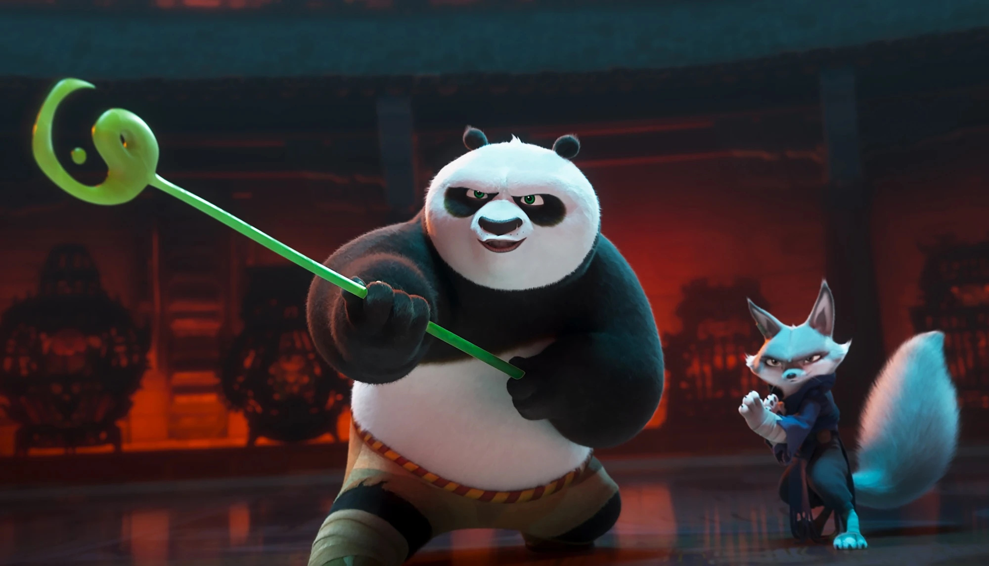 Người hâm mộ dòng phim rất hào hứng với sự trở lại của Tai Lung, phản diện của phần phim gốc - Ảnh: DreamWorks Sau 3 phần phim, cả gấu Po lẫn DreamWorks đều đang muốn tìm người kế thừa cho danh hiệu Thần Long Đại Hiệp, kết thúc hành trình của chú gấu trúc giỏi võ - Ảnh: DreamWorks