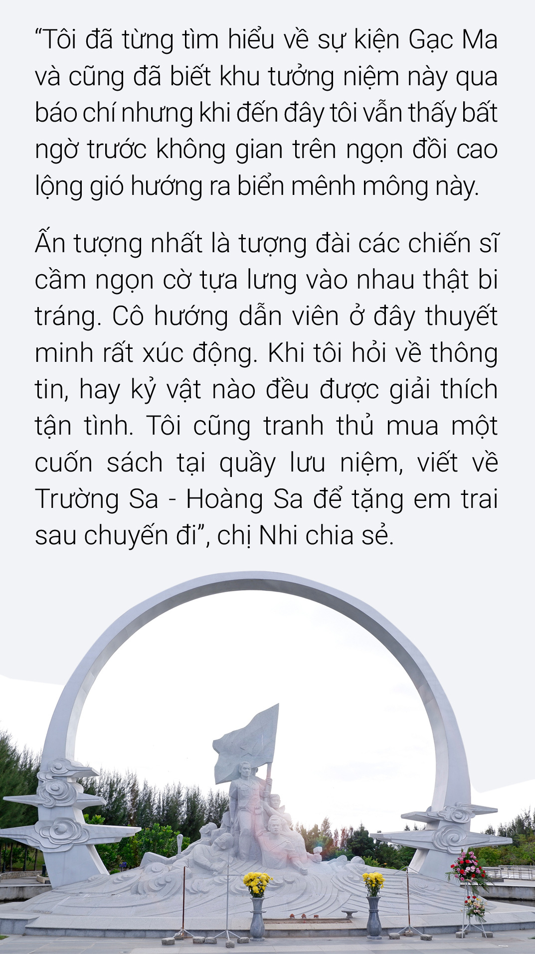 Khu tưởng niệm chiến sĩ Gạc Ma - những người nằm lại phía chân trời - Ảnh 2.