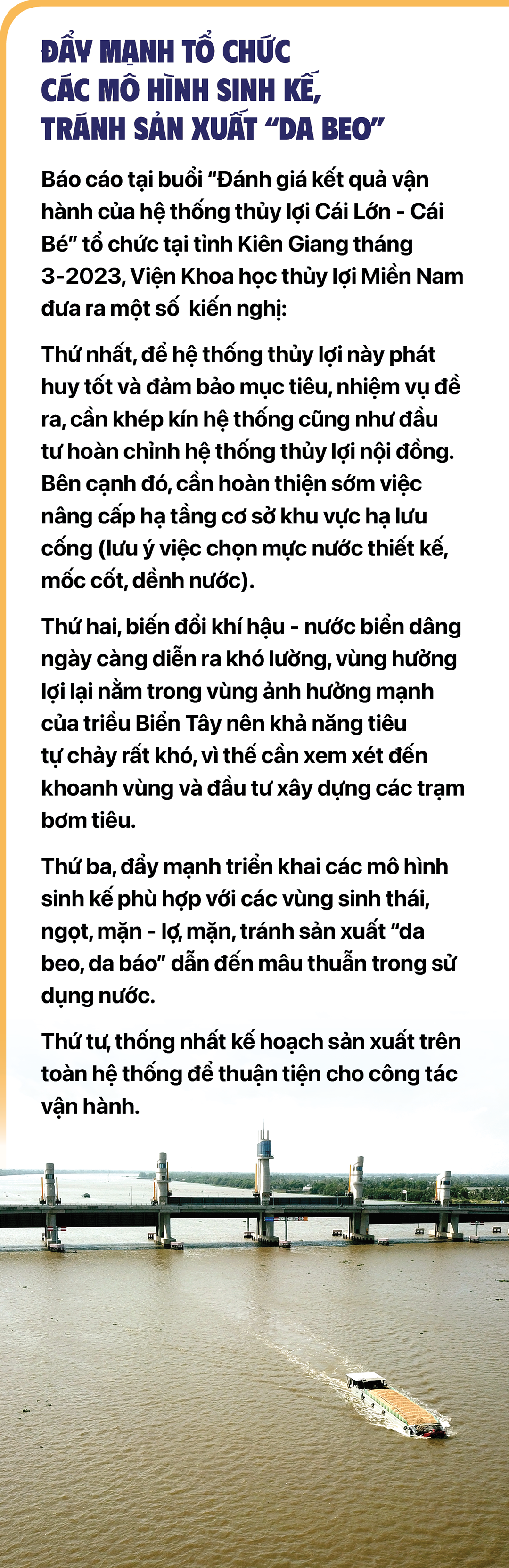 Một năm miền Tây chính thức vận hành siêu cống - Ảnh 11.