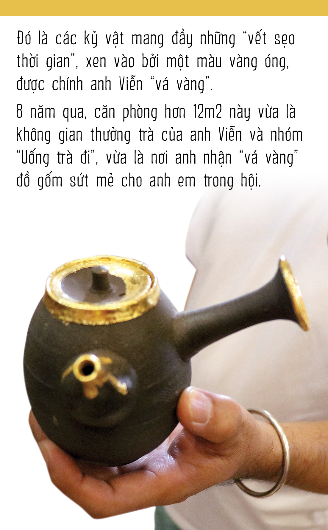 Học vá vàng và rèn chữ nhẫn với Kintsugi - Ảnh 3.