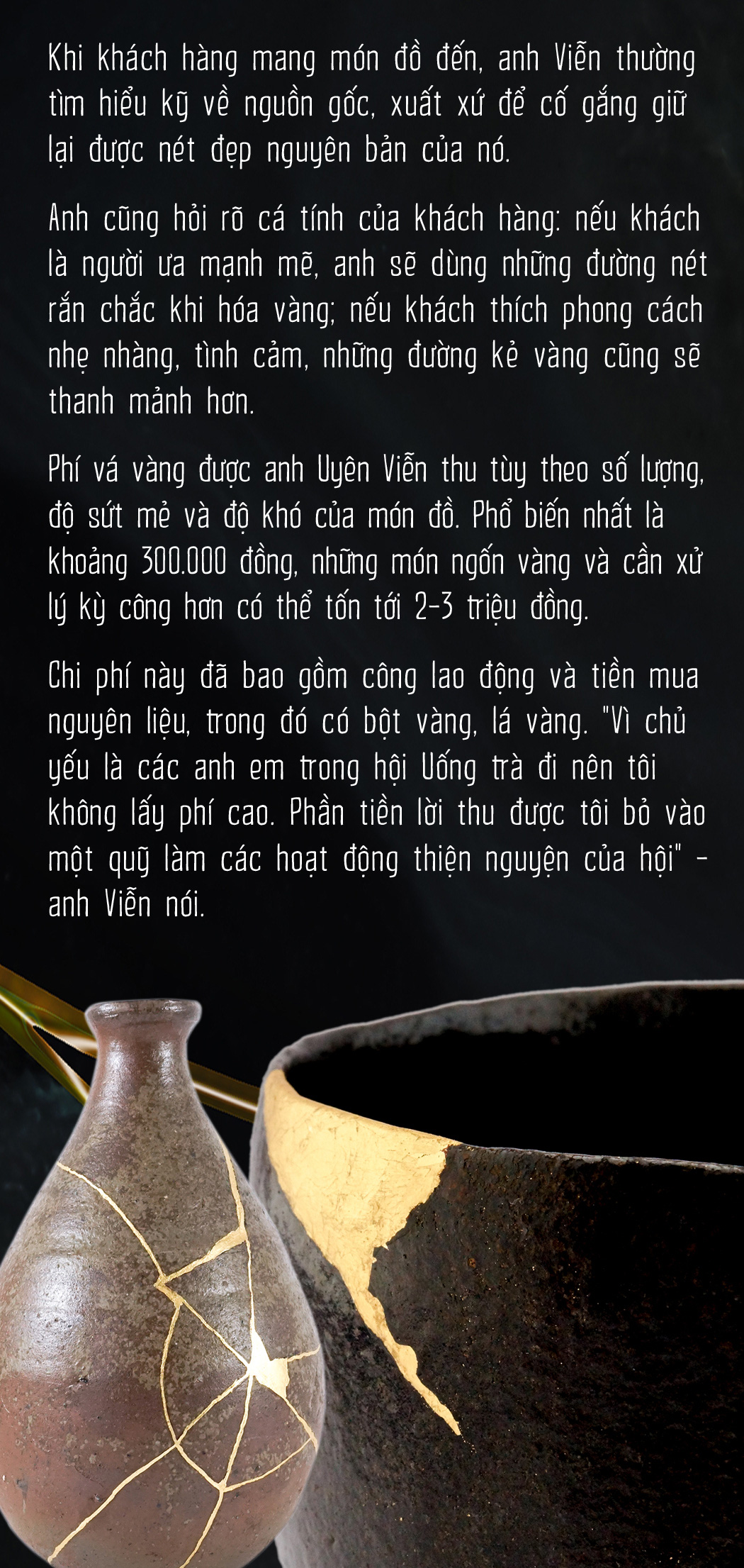 Học vá vàng và rèn chữ nhẫn với Kintsugi - Ảnh 11.