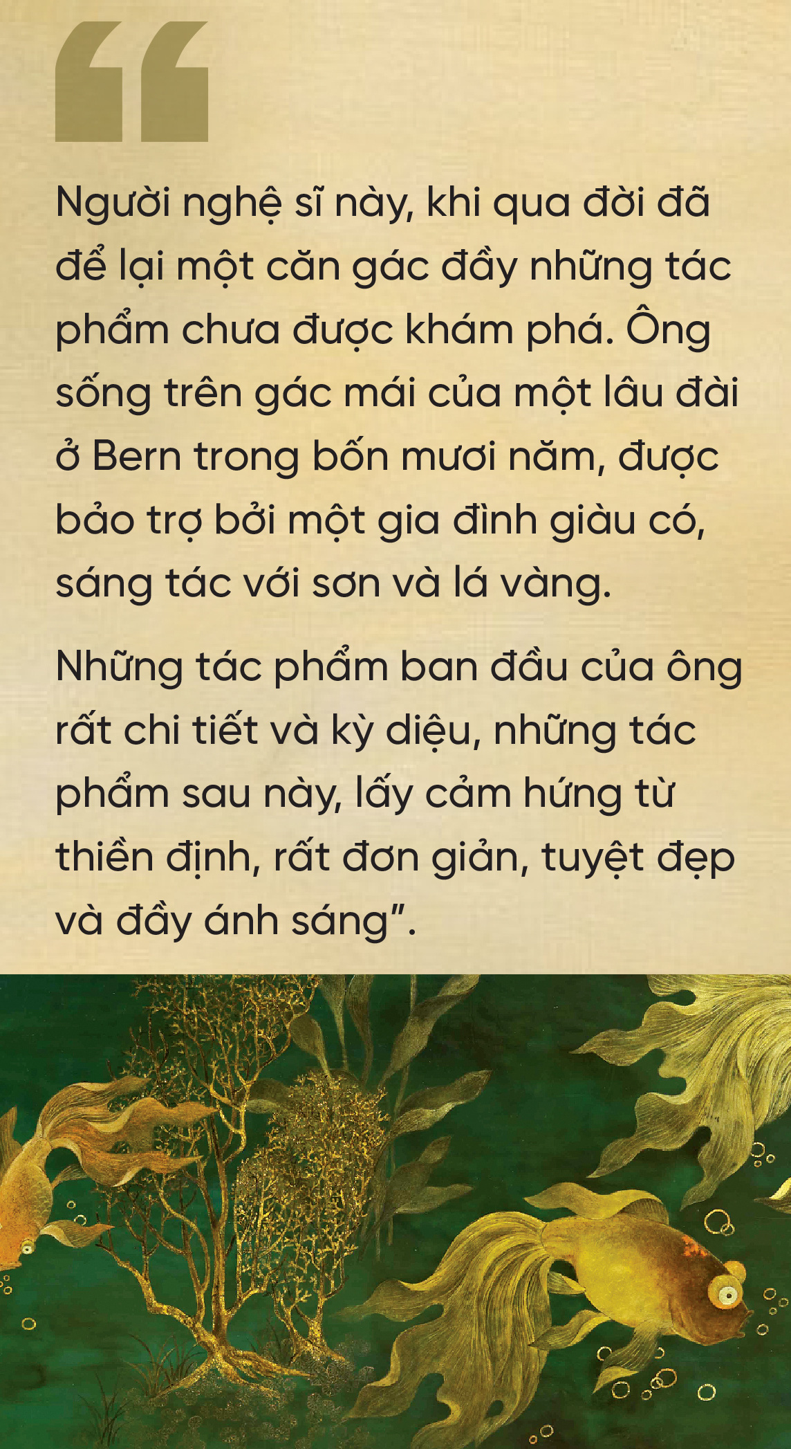 Bộ sưu tập tranh sơn mài của Trần Phúc Duyên lần đầu hồi hương:  Chữ Duyên kỳ diệu - Ảnh 4.