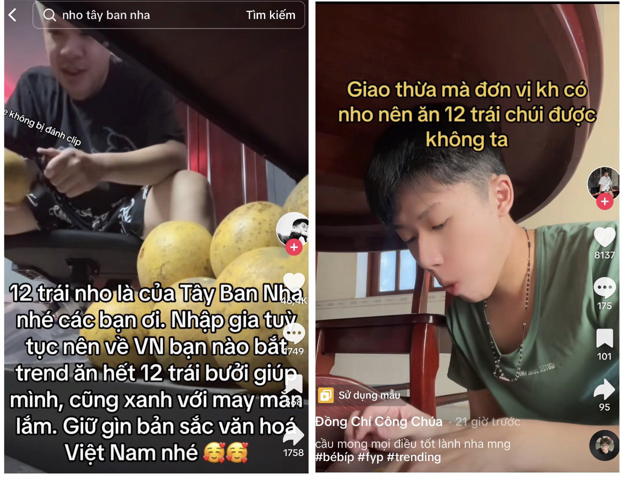 Ăn Nho Vào Đêm Giao Thừa: Phong Tục Cầu May Thú Vị