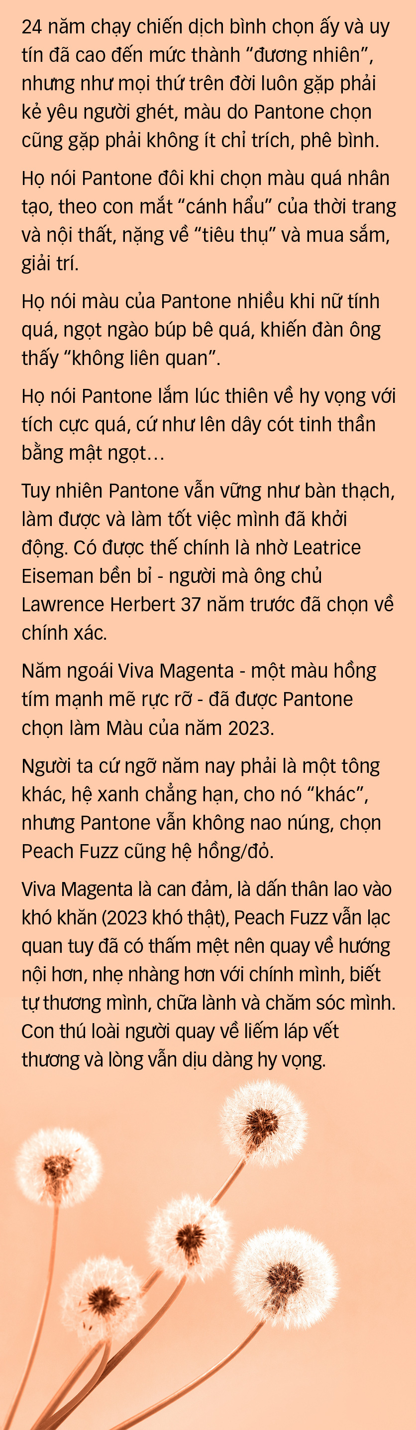Pantone nghĩ gì khi chọn Peach Fuzz là màu của năm? - Ảnh 19.