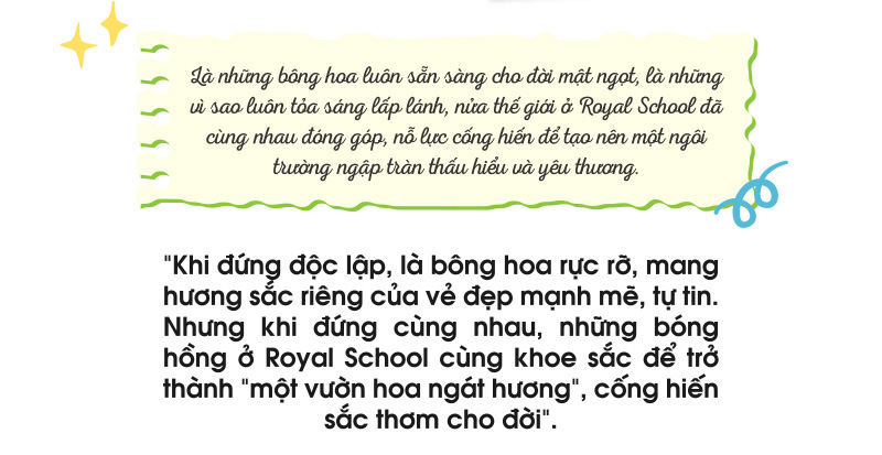 Sắc hồng ở Royal School và cái bắt tay làm nên sức mạnh diệu kỳ - Ảnh 1.