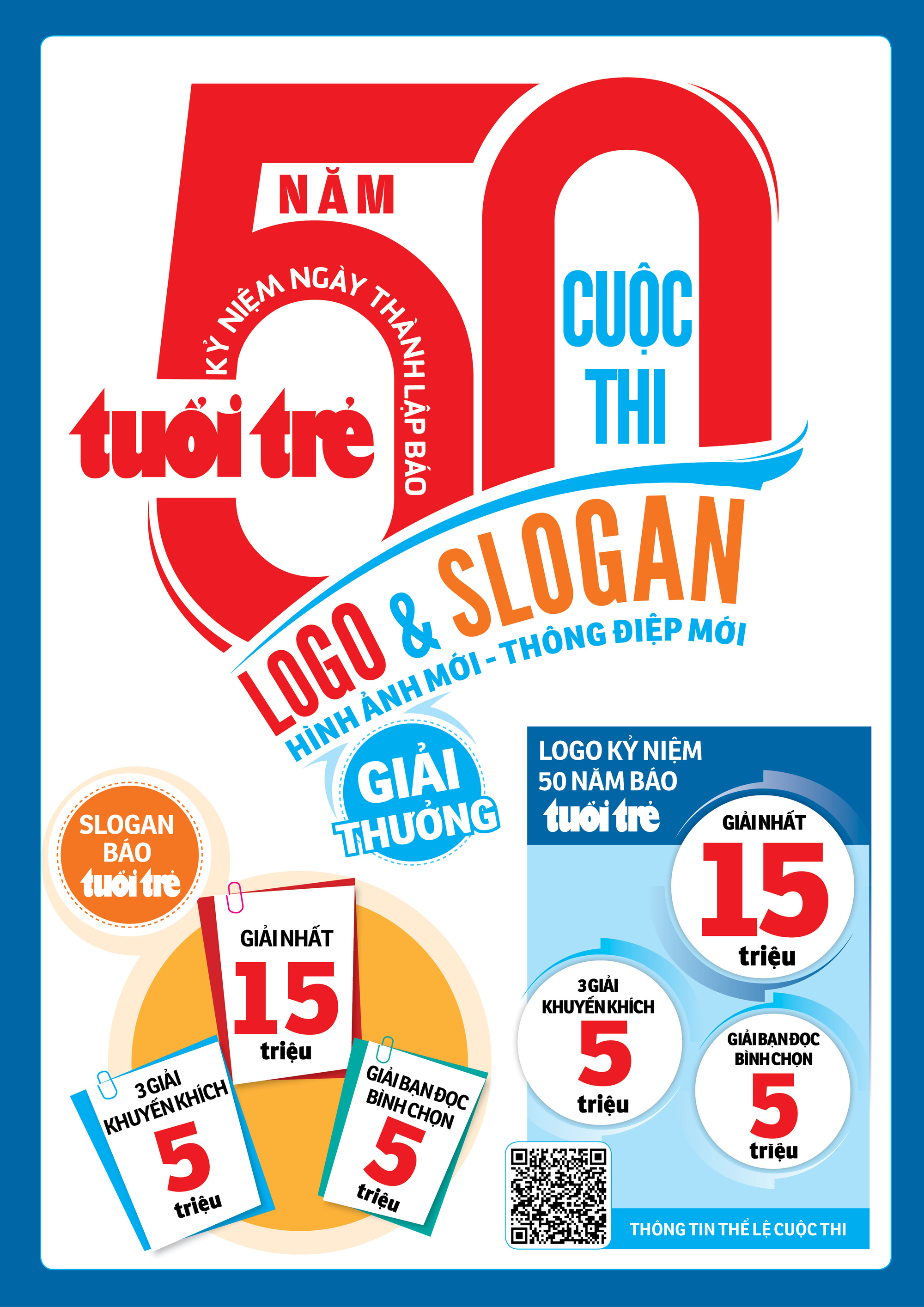 Họa sĩ Nhốp gợi ý thiết kế logo, ý tưởng slogan kỷ niệm 50 năm thành lập báo Tuổi Trẻ - Ảnh 1.