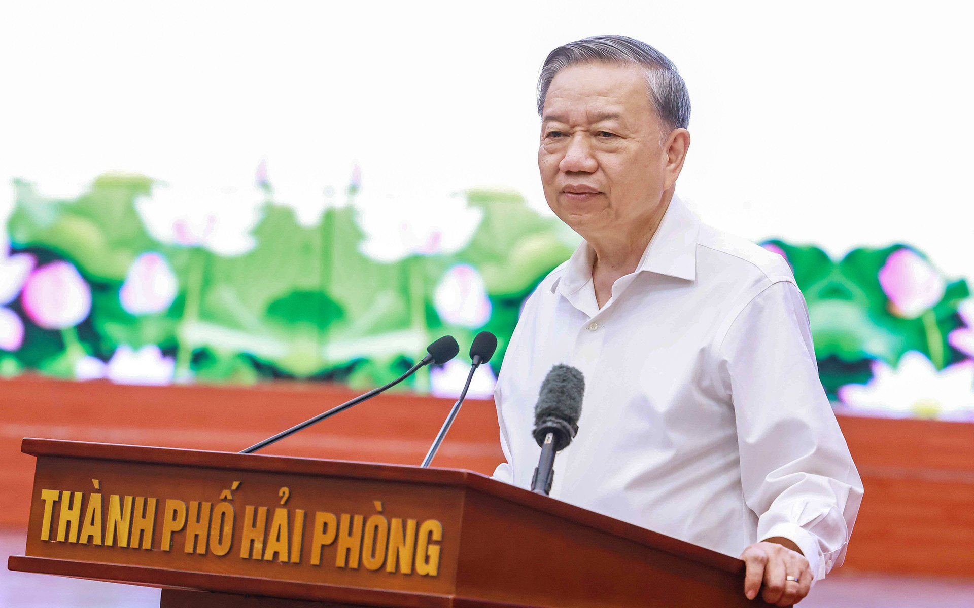 Tổng Bí thư: Hải Phòng hướng tới các chuẩn mực quốc tế trong hợp tác và phát triển kinh tế - Ảnh 2. Tổng Bí thư: Hải Phòng hướng tới các chuẩn mực quốc tế trong hợp tác và phát triển kinh tế - Ảnh 2.