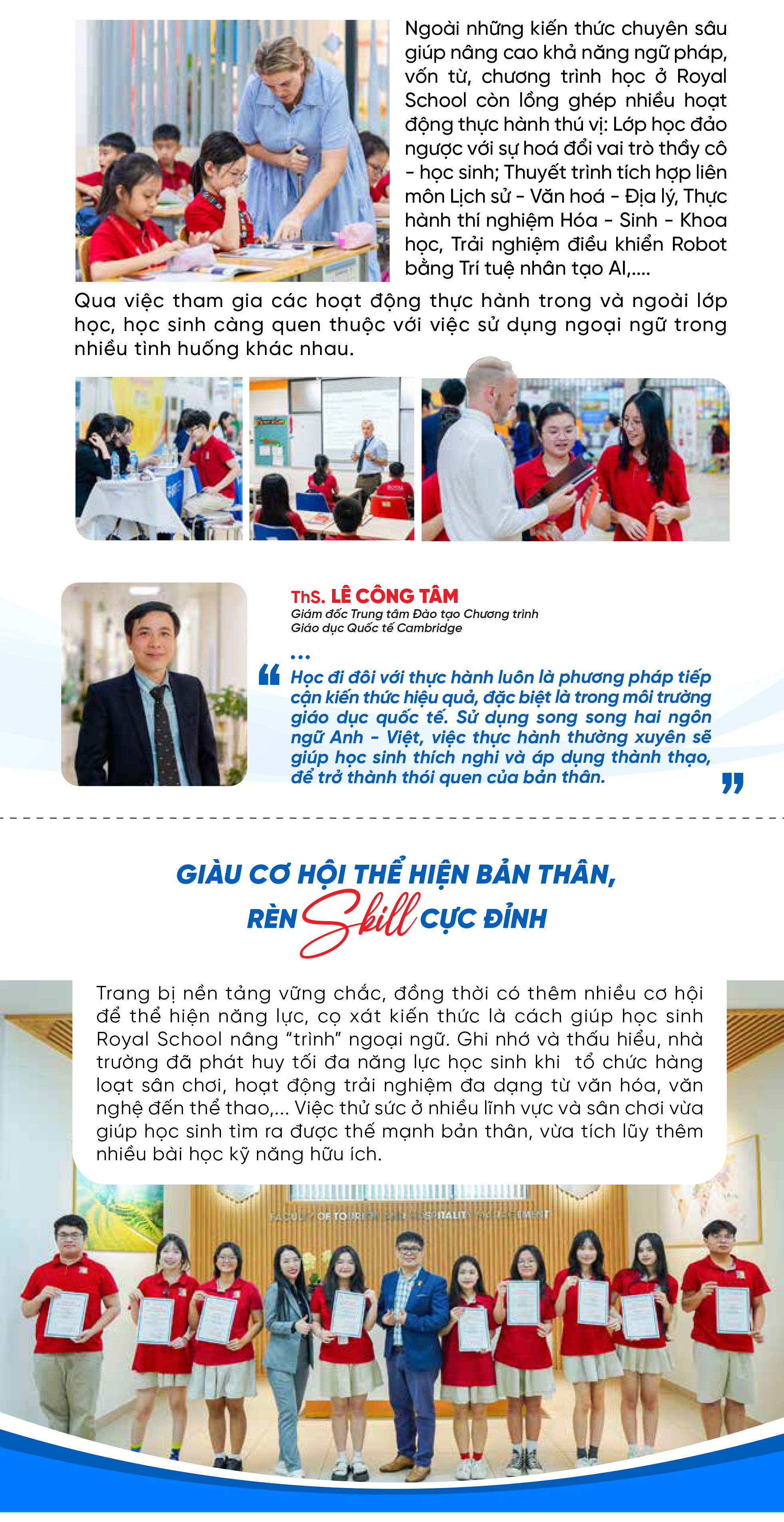Dùng kỹ năng rèn kỹ năng: bí quyết giỏi ngoại ngữ của học sinh Royal School - Ảnh 3.