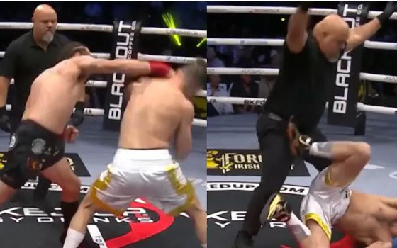 Trận MMA bị chỉ trích là 'ghê tởm' khi 2 người mẫu bị 3 võ sĩ nam đánh 'dã man' - Ảnh 1.