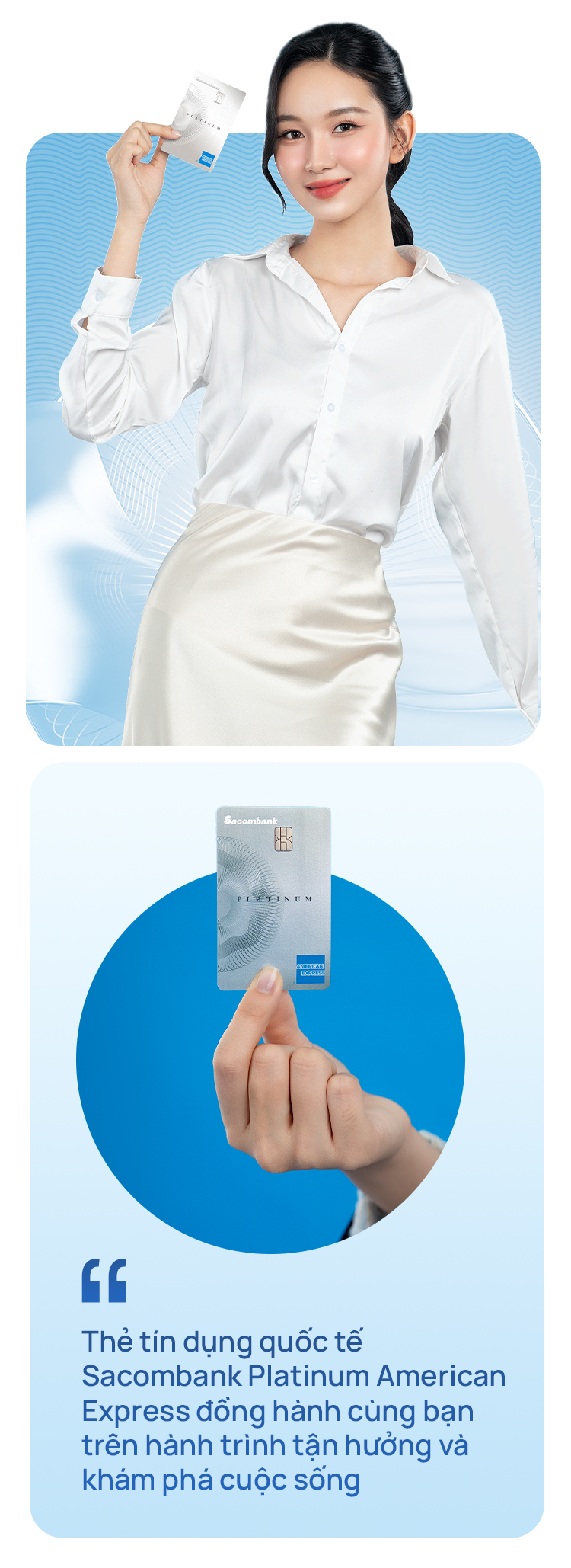 Bộ đôi thẻ Platinum American Express, mảnh ghép hoàn hảo cho hệ sinh thái thanh toán Sacombank - Ảnh 4.