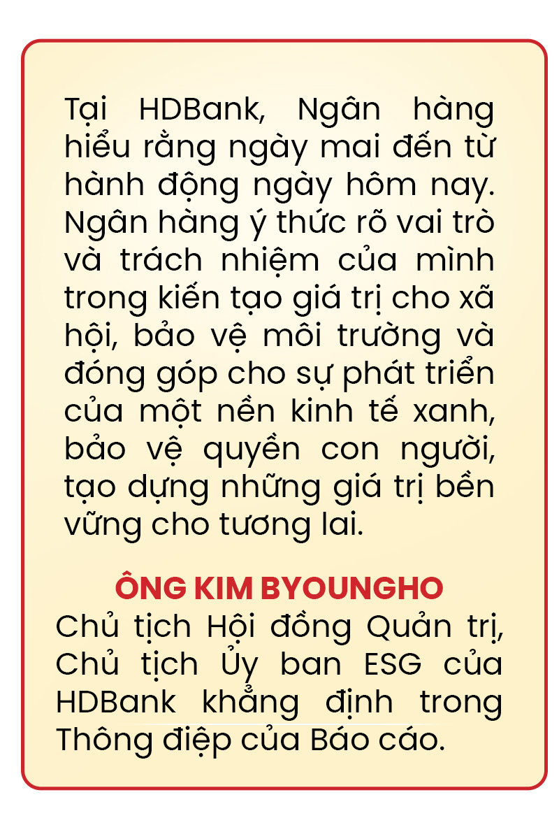 Công bố Báo cáo Phát triển bền vững, HDBank tiên phong thực thi ESG cho một tương lai tươi sáng - Ảnh 1.
