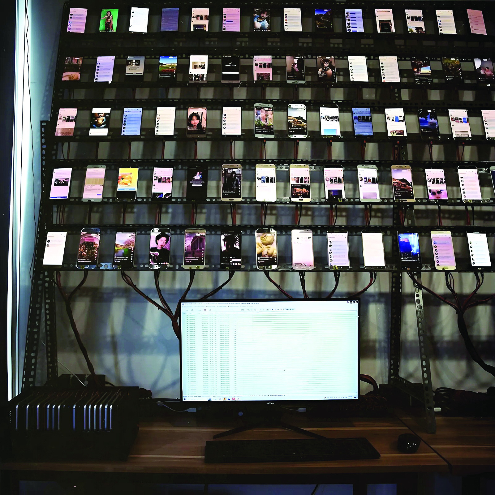 Box Phone Farm Ngày đêm sáng đèn "cày view" cho thế giới 