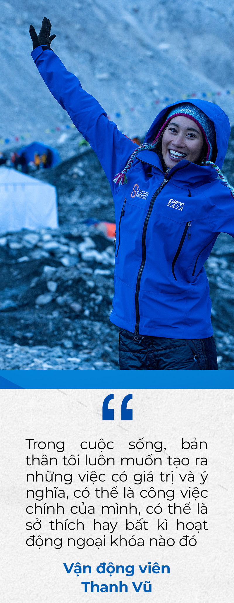 Hành trình chinh phục cột mốc mới tại Everest Marathon của Bông hồng thép sa mạc Thanh Vũ - Ảnh 9.