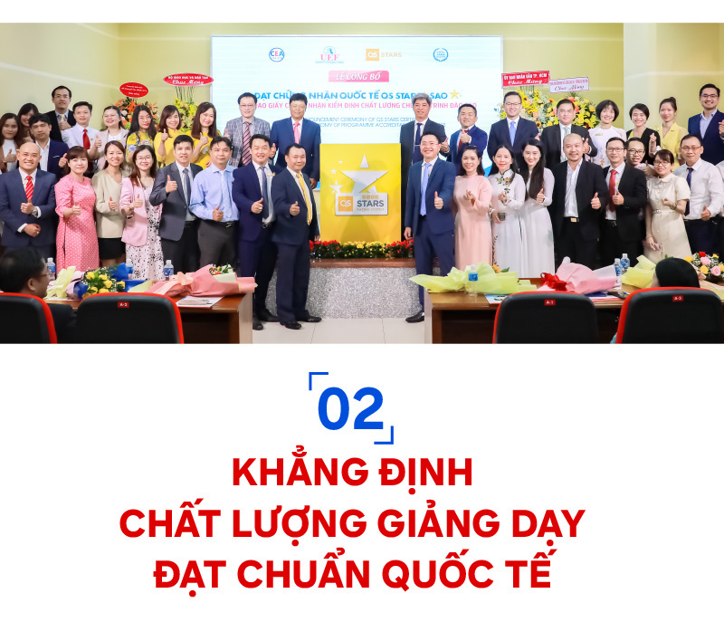UEF đạt chứng nhận quốc tế QS Stars 4 sao theo bộ tiêu chuẩn mới - Ảnh 3.