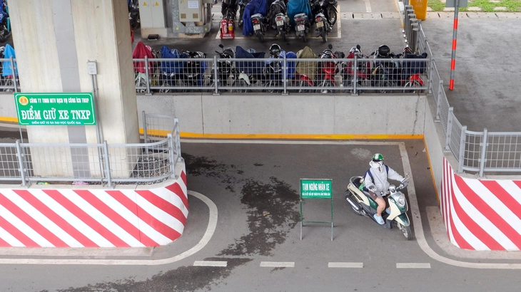 Ho Chi Minh City metro station parking lots frequently overflowing