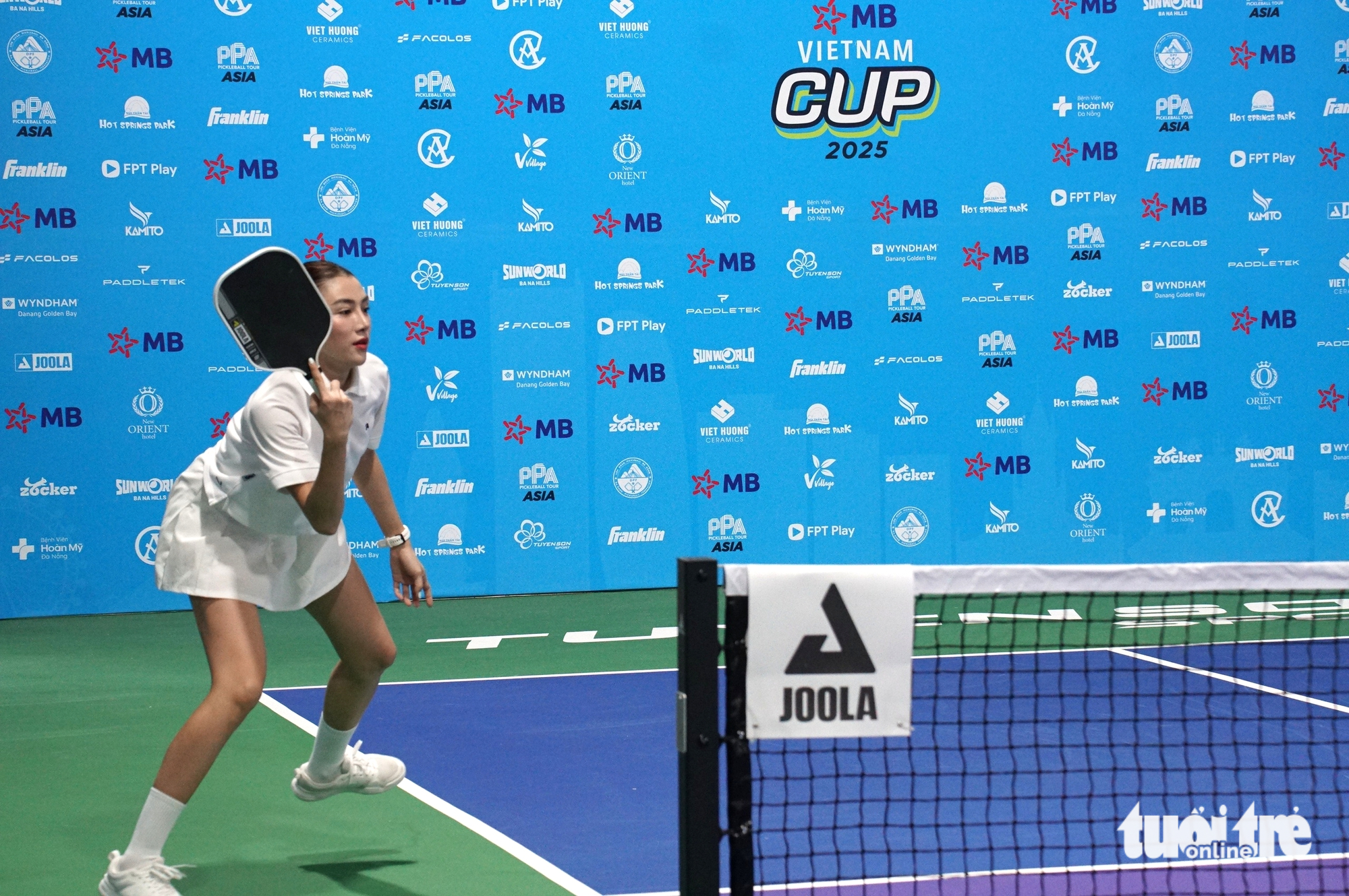 Xuất hiện nhiều ‘bóng hồng’ quyến rũ tại Giải pickleball quốc tế PPA Tour Asia 2025 ở Đà Nẵng - Ảnh 5.