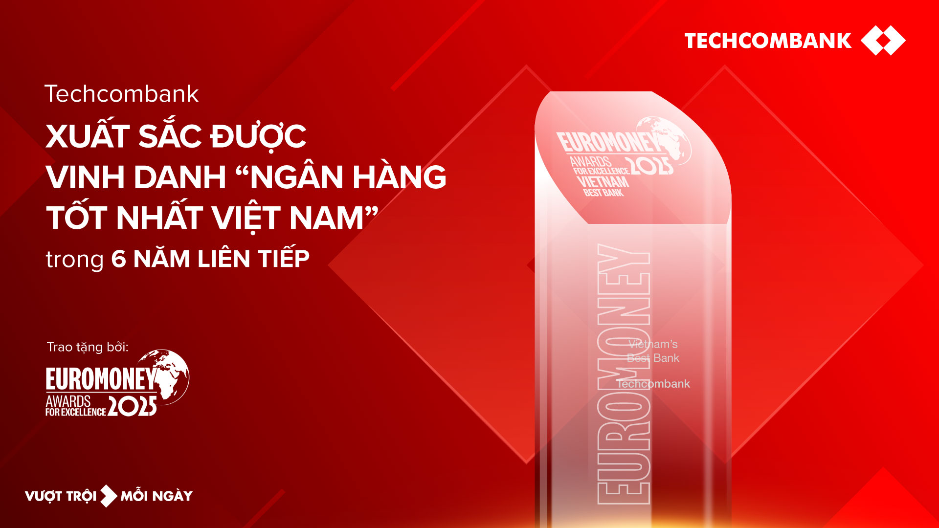 Techcombank lần thứ 6 được Euromoney vinh danh Ngân hàng tốt nhất Việt Nam - Ảnh 1.