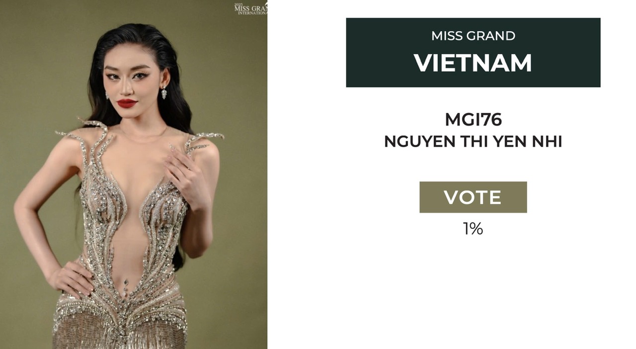Hoa hậu Yến Nhi mất hút trong bảng dự đoán top 20 Miss Grand International 2025 của Missosology - Ảnh 3. Yến Nhi - Ảnh 3.