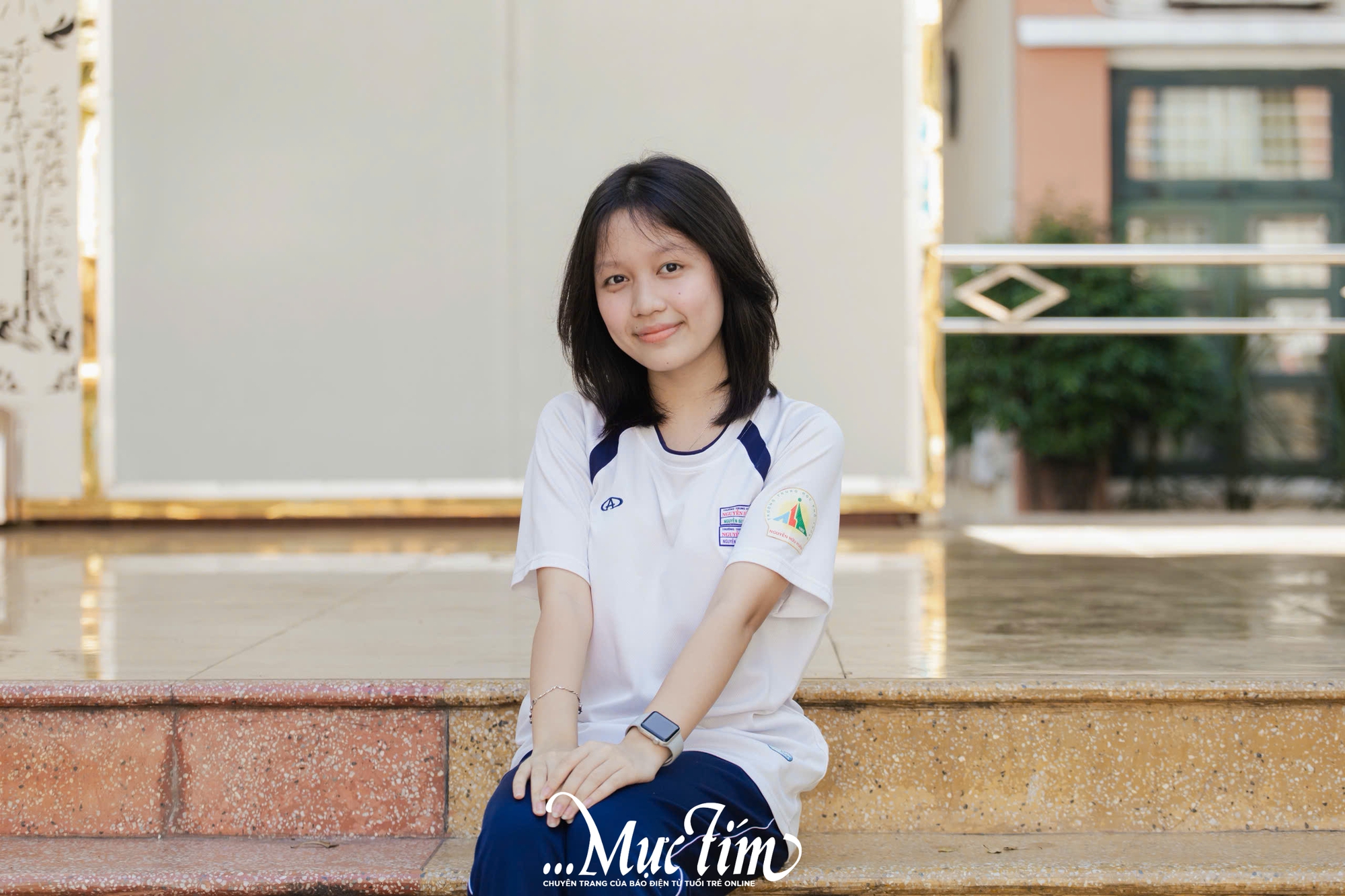 Teen Trường THPT Nguyễn Hữu Huân hào hứng đồng diễn semaphore giờ ra chơi - Ảnh 10.