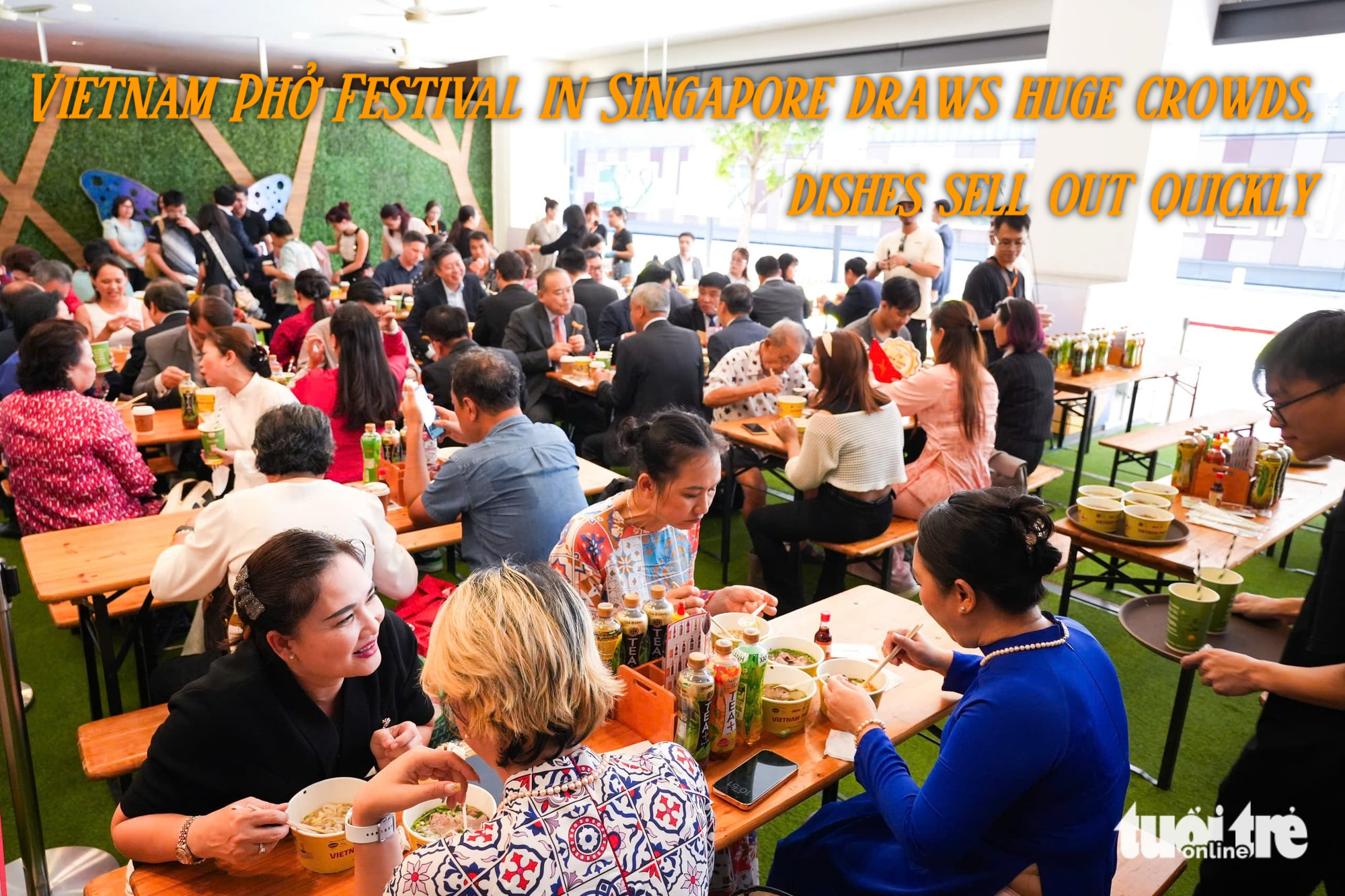 Vietnam Phở Festival in Singapore draws huge crowds, dishes sell out quickly