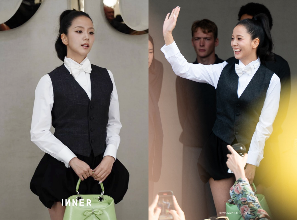 Jimin BTS gây sốt tại Paris Fashion Week; Jisoo BlackPink bị chê mặc như bồi bàn - Ảnh 3.