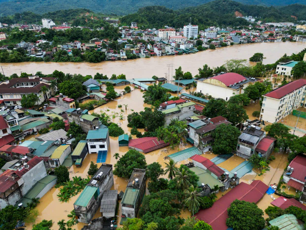 Several parts of Vietnam’s Tuyen Quang Province submerged in historic flood