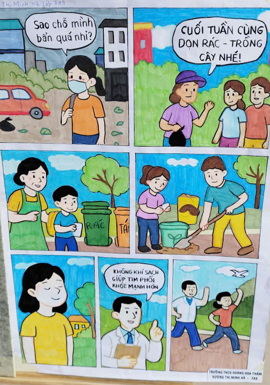 Khoa học gần gũi qua nét vẽ sắc màu của học trò THCS Hoàng Hoa Thám- Ảnh 15. Khoa học gần gũi qua nét vẽ sắc màu của học trò THCS Hoàng Hoa Thám- Ảnh 15.