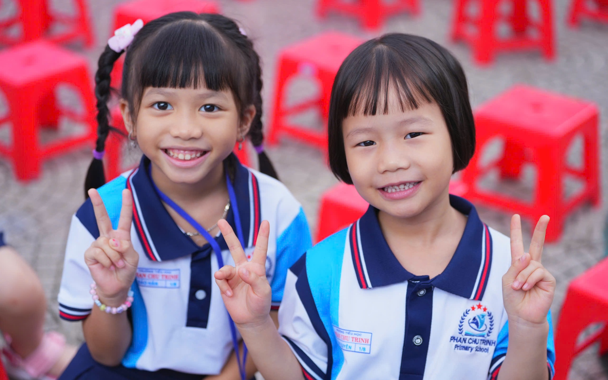 Những gương mặt 'ngoan xinh yêu' Trường tiểu học Chi Lăng tỏa sáng trong chương trình giao lưu Con ngoan trò giỏi hôm nay (10-11) - Ảnh 2.