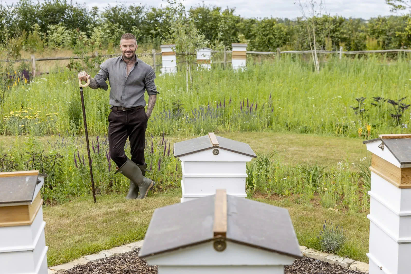 David Beckham dẫn đầu xu hướng thời trang đồng quê - Ảnh 5.