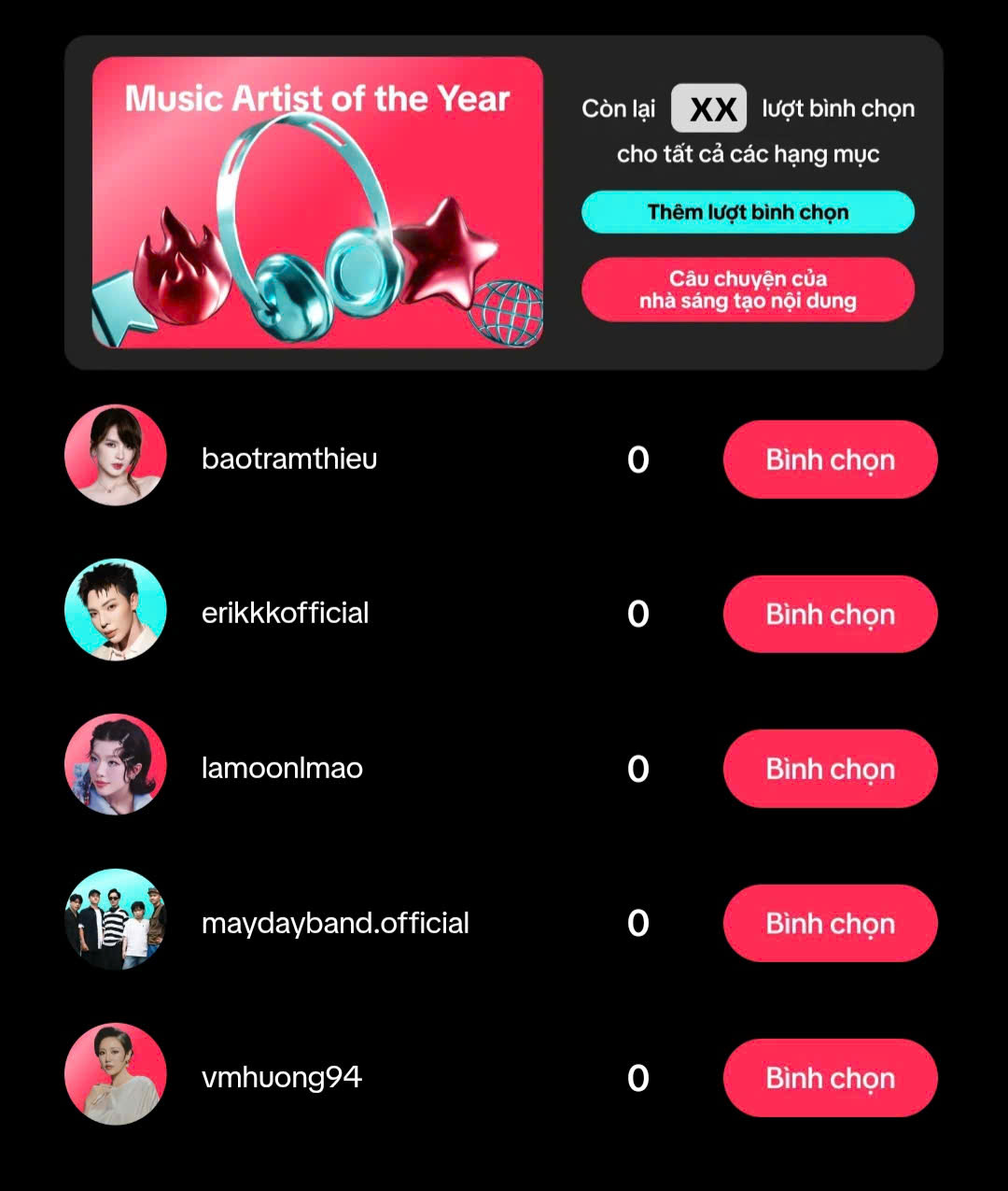 Văn Mai Hương, ban nhạc 'Phép màu' được đề cử giải TikTok - Ảnh 4.