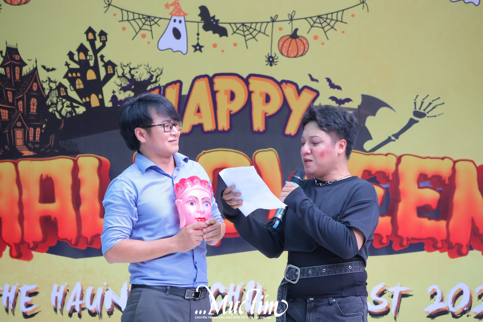 Đêm Halloween độc đáo của học trò Trường THPT Nguyễn Hữu Thọ- Ảnh 7.