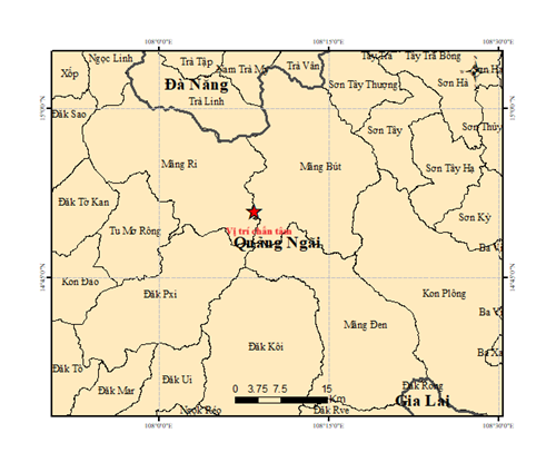 Động đất mạnh 4,9 độ ở Quảng Ngãi lúc rạng sáng - Ảnh 2.