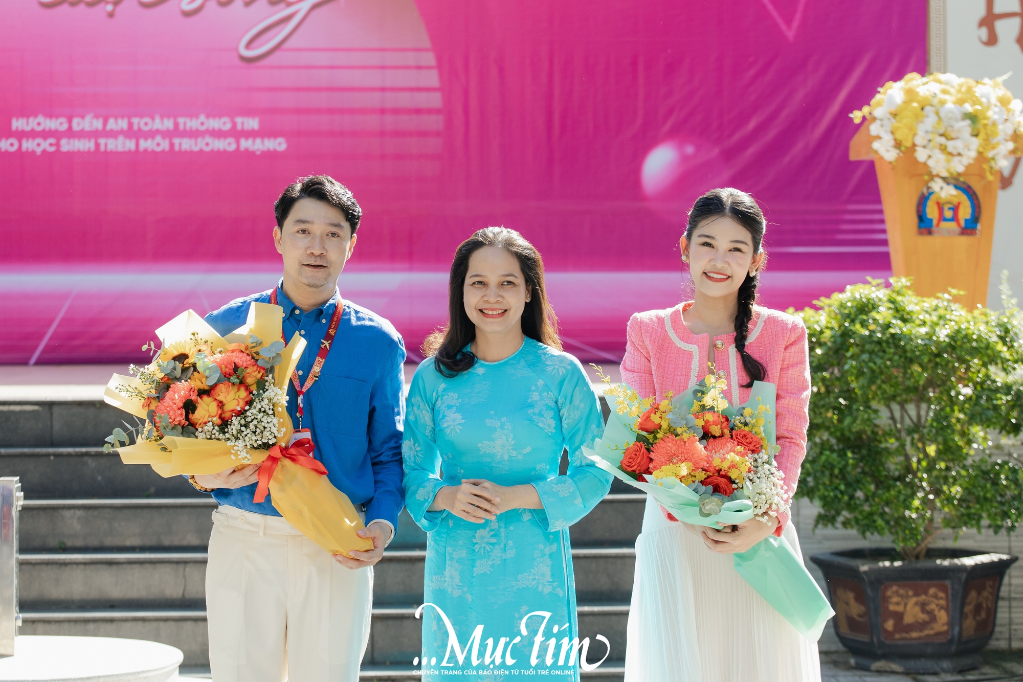 Hoa hậu Lê Âu Ngân Anh truyền cảm hứng tự tin tỏa sáng cho teen Trường THPT Hùng Vương- Ảnh 11.