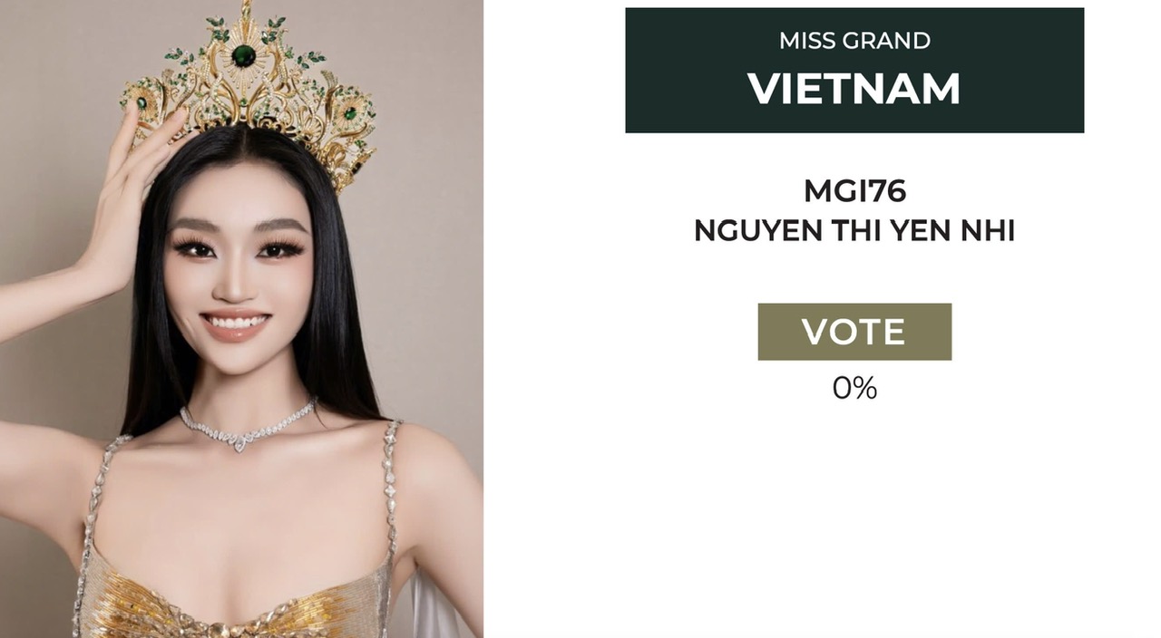 Không ai bình chọn cho Yến Nhi ở Miss Grand International 2025, do đâu? - Ảnh 1.