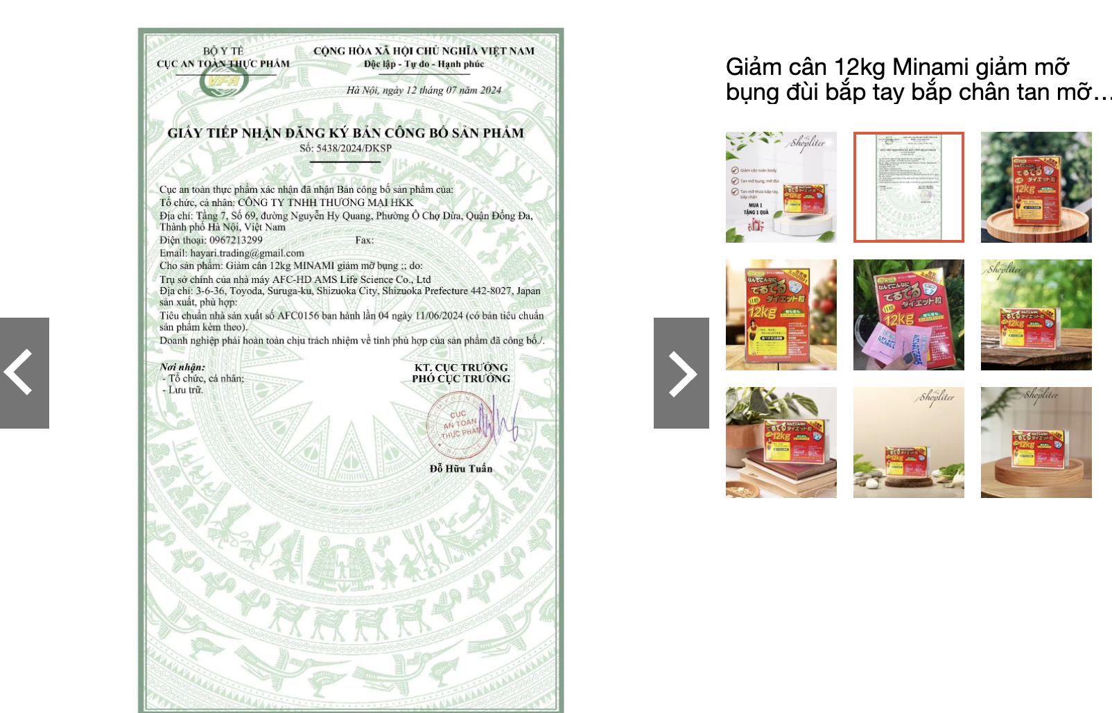 Buộc gỡ sản phẩm giảm cân bán trên Shopee làm giả giấy phép - Ảnh 1. giảm cân - Ảnh 1.