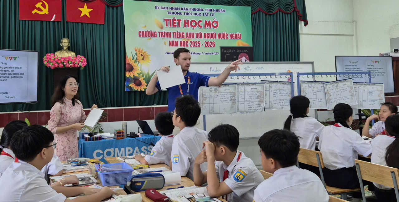 Tiết học mở, mời phụ huynh đến dự ở Trường THCS Ngô Tất Tố, TP.HCM - Ảnh 5.