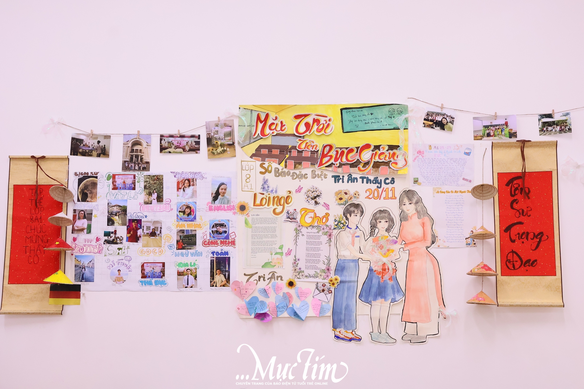 Rực rỡ những bông hoa tri ân trên ngực áo của thầy cô Trường Trung học Thực hành Sài Gòn - Ảnh 21.