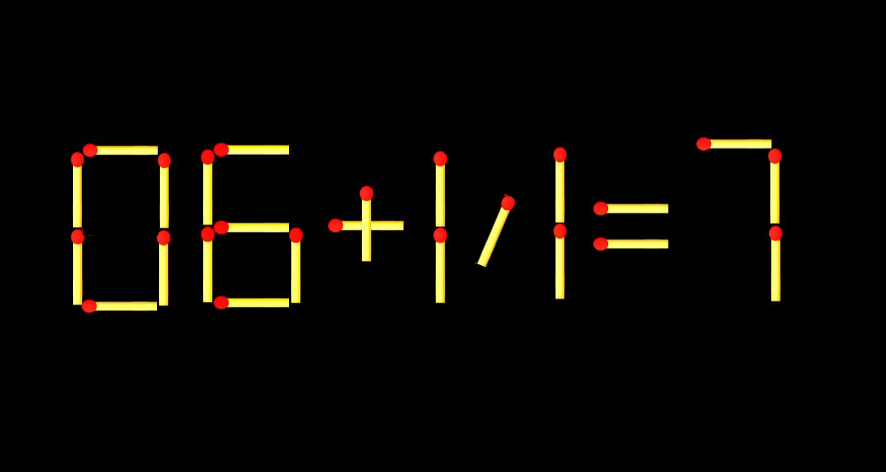 Thử tài IQ: Di chuyển một que diêm để 86+11=7 thành phép tính đúng ...