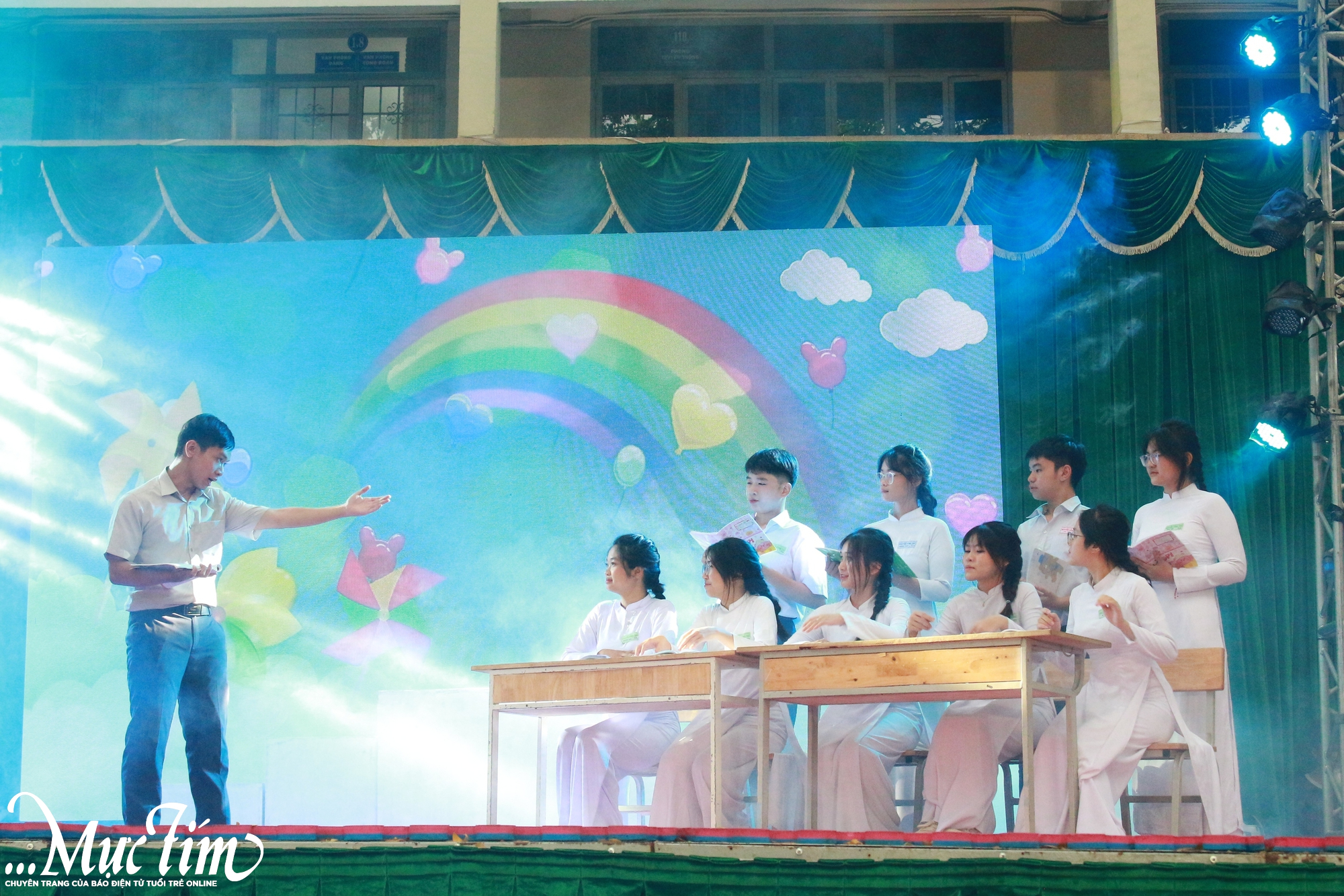 Teen Trường THPT Nguyễn Công Trứ hát vang giai điệu 'Tự hào trường tôi' - Ảnh 3.