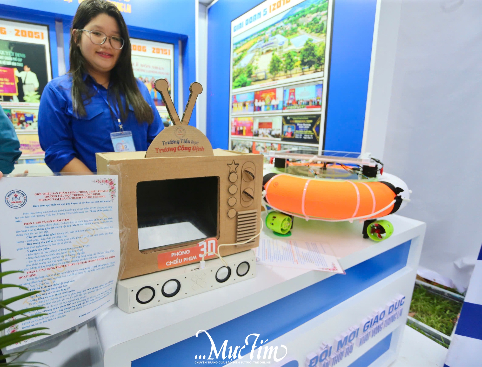 Học sinh thành phố khoe tài sáng tạo tại triển lãm 50 năm ngành giáo dục TP.HCM - Ảnh 9.