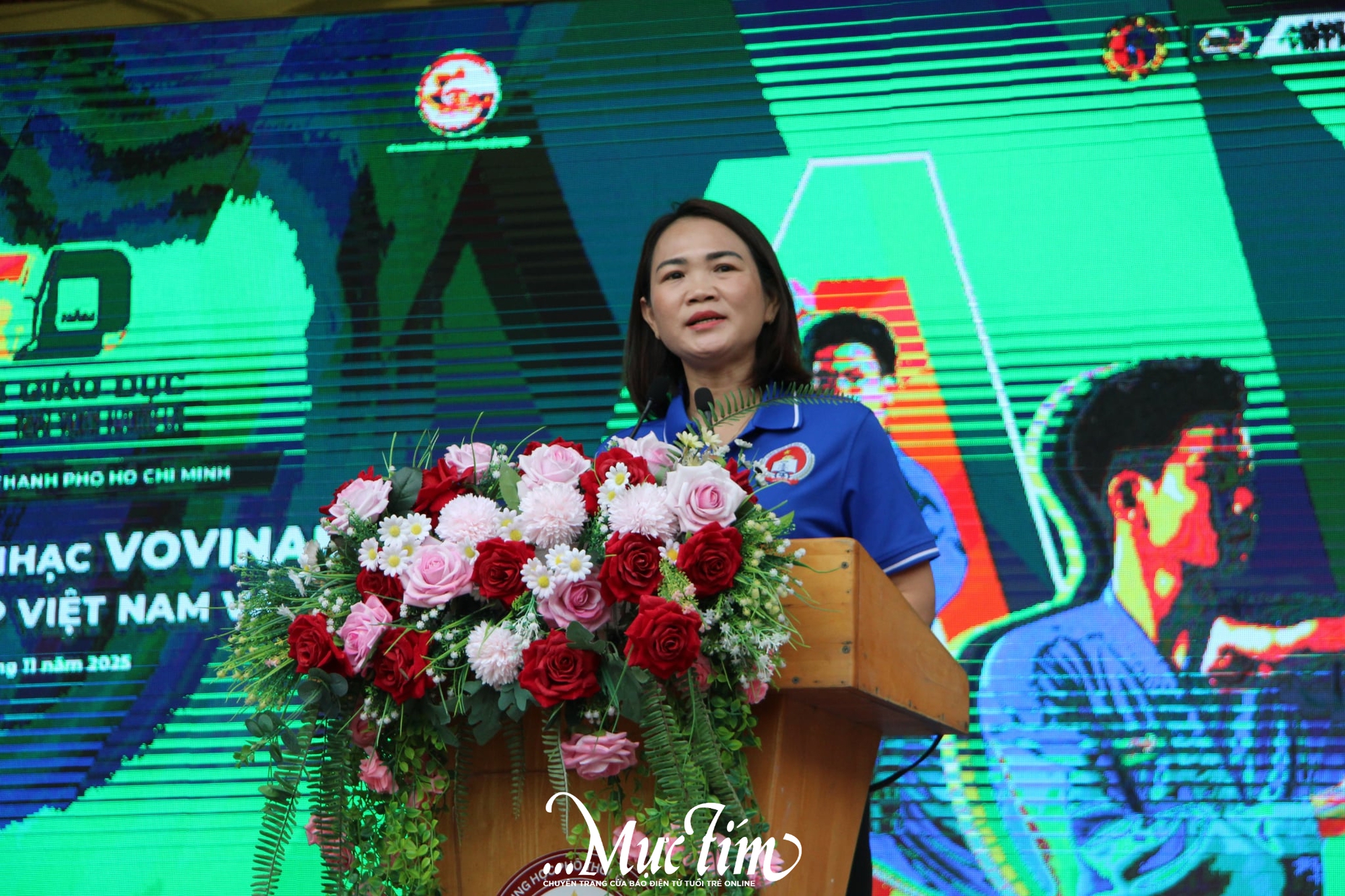 630 học sinh Trường THPT Tạ Quang Bửu cùng đồng diễn võ nhạc - Ảnh 1.