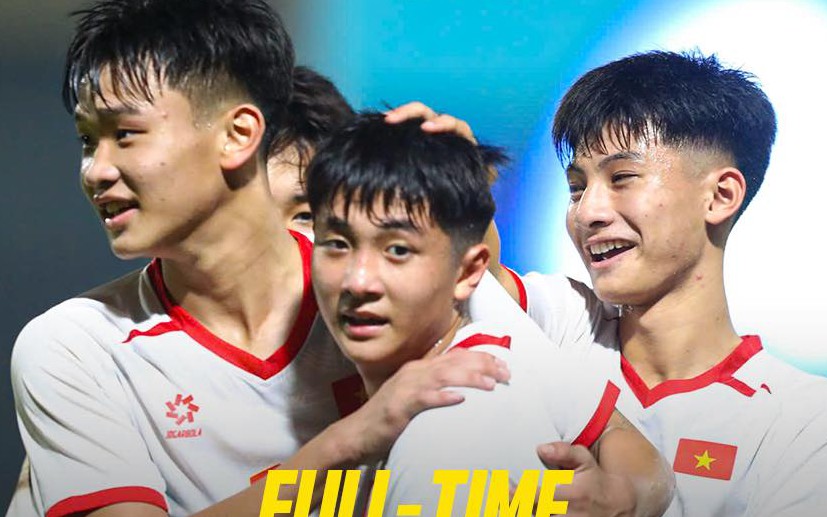 Thắng 14-0, U17 Việt Nam dẫn đầu ở vòng loại châu Á- Ảnh 2.