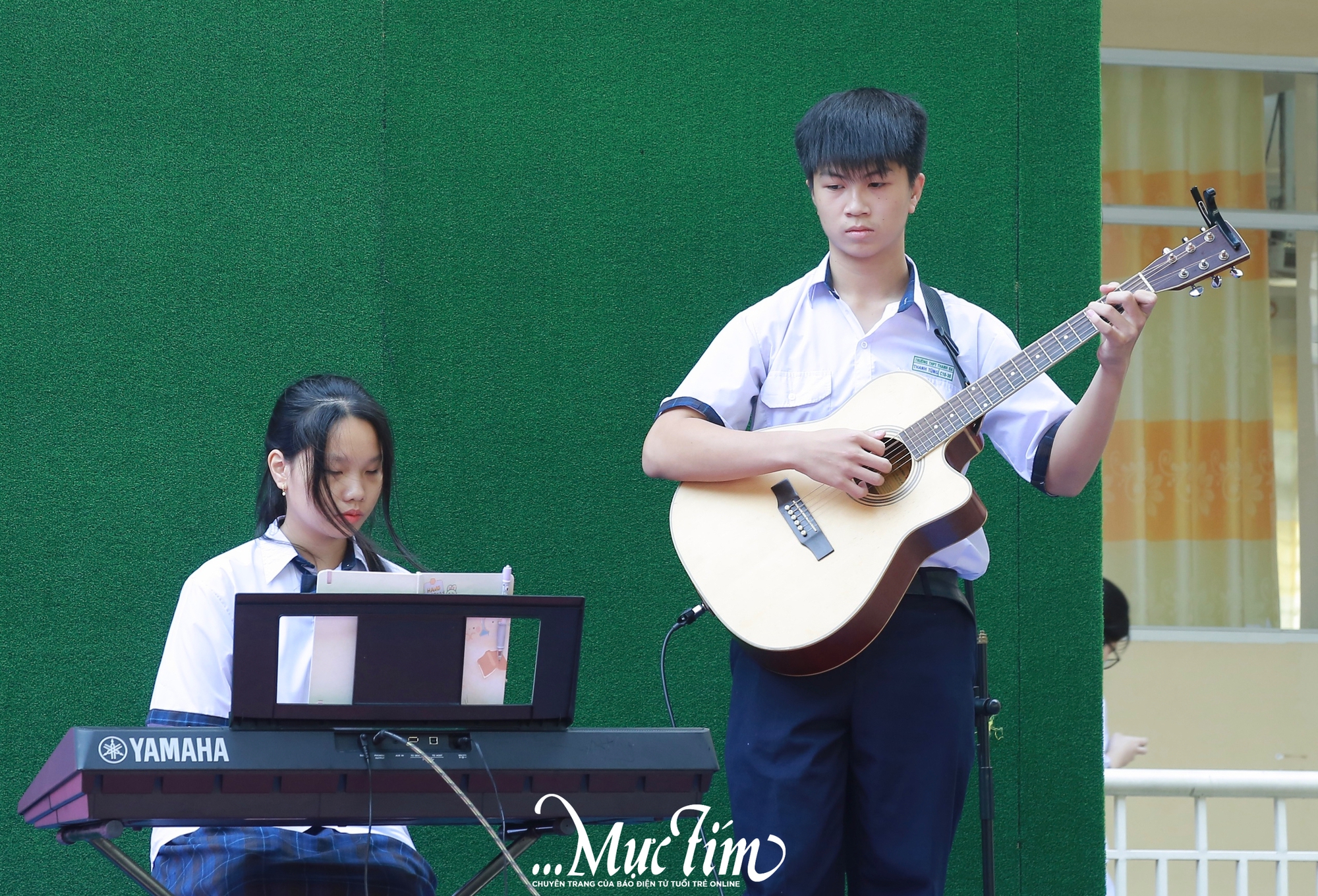 Rộn ràng giờ ra chơi đầy âm nhạc của teen Trường THPT Thanh Đa - Ảnh 5. Rộn ràng giờ ra chơi đầy âm nhạc của teen Trường THPT Thanh Đa - Ảnh 5.