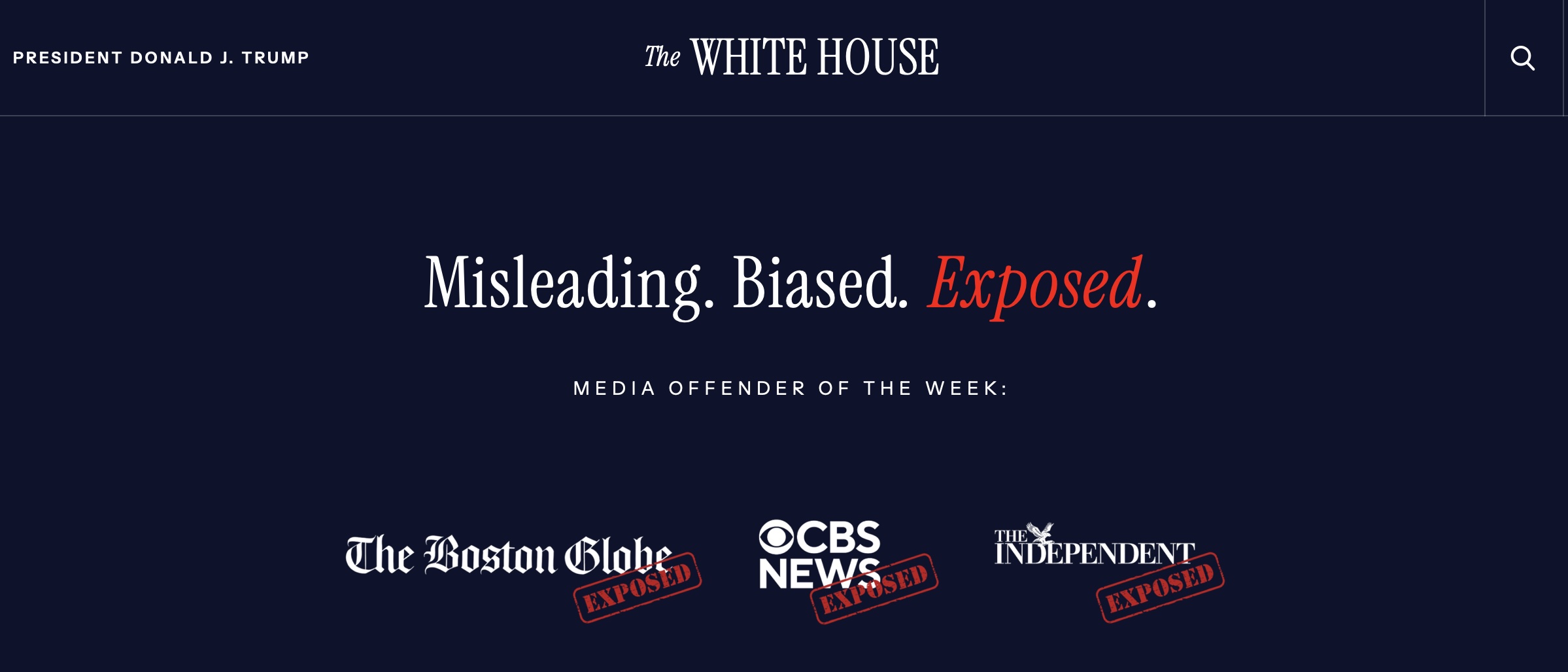 'Danh sách đen' báo chí 'thiên vị' của Nhà Trắng - Ảnh 1.