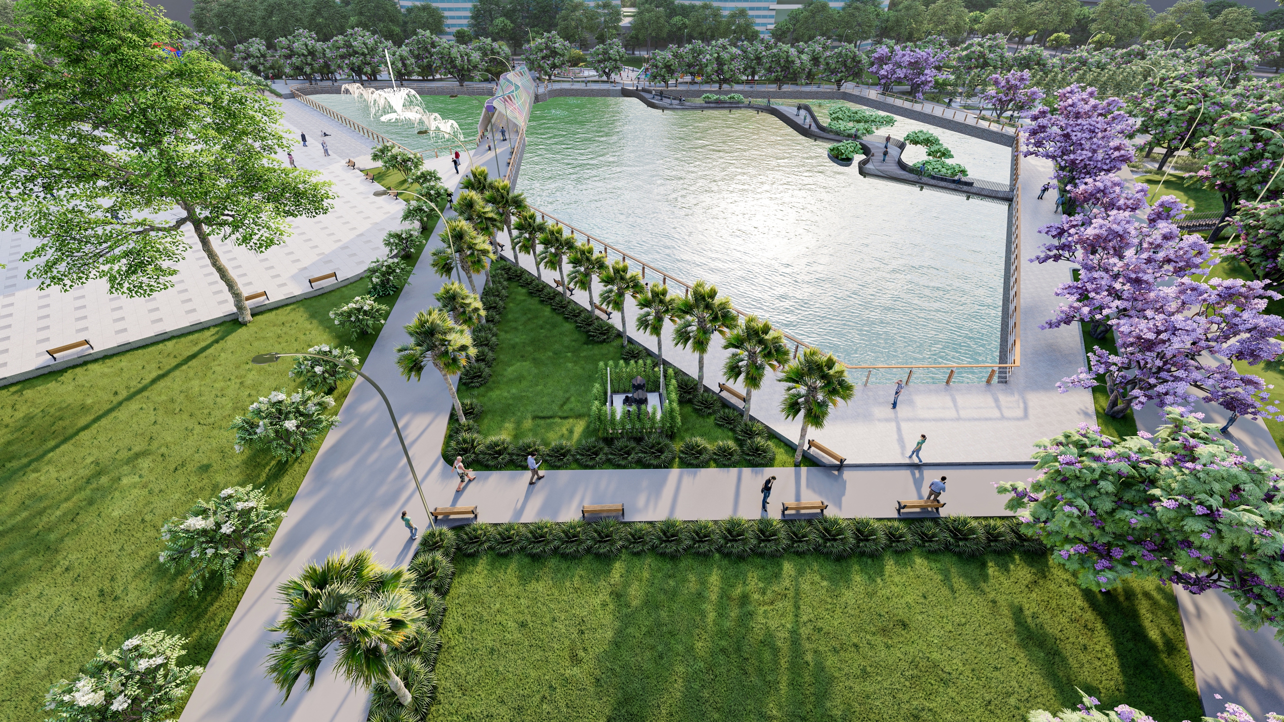 Xây công viên khu trường đua Phú Thọ gần 100 tỉ đồng - Ảnh 10. Xây công viên khu trường đua Phú Thọ gần 100 tỉ đồng - Ảnh 8.