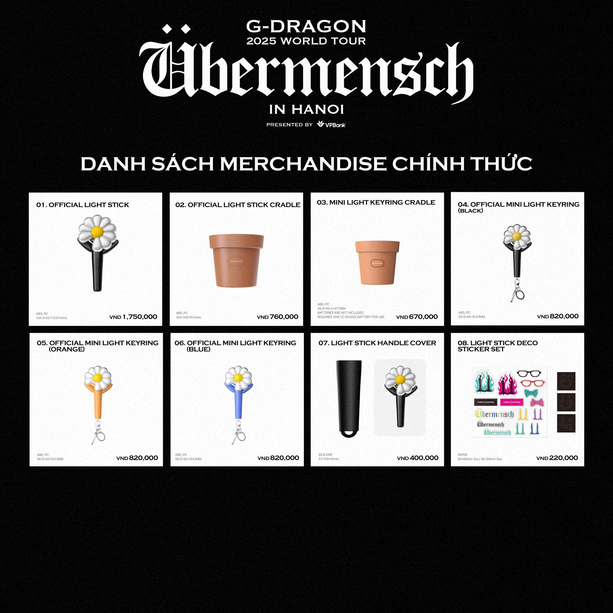 Concert G-DRAGON 2025 WORLD TOUR [Übermensch] IN HANOI, presented by VPBank mở bán thêm vé - Ảnh 3.