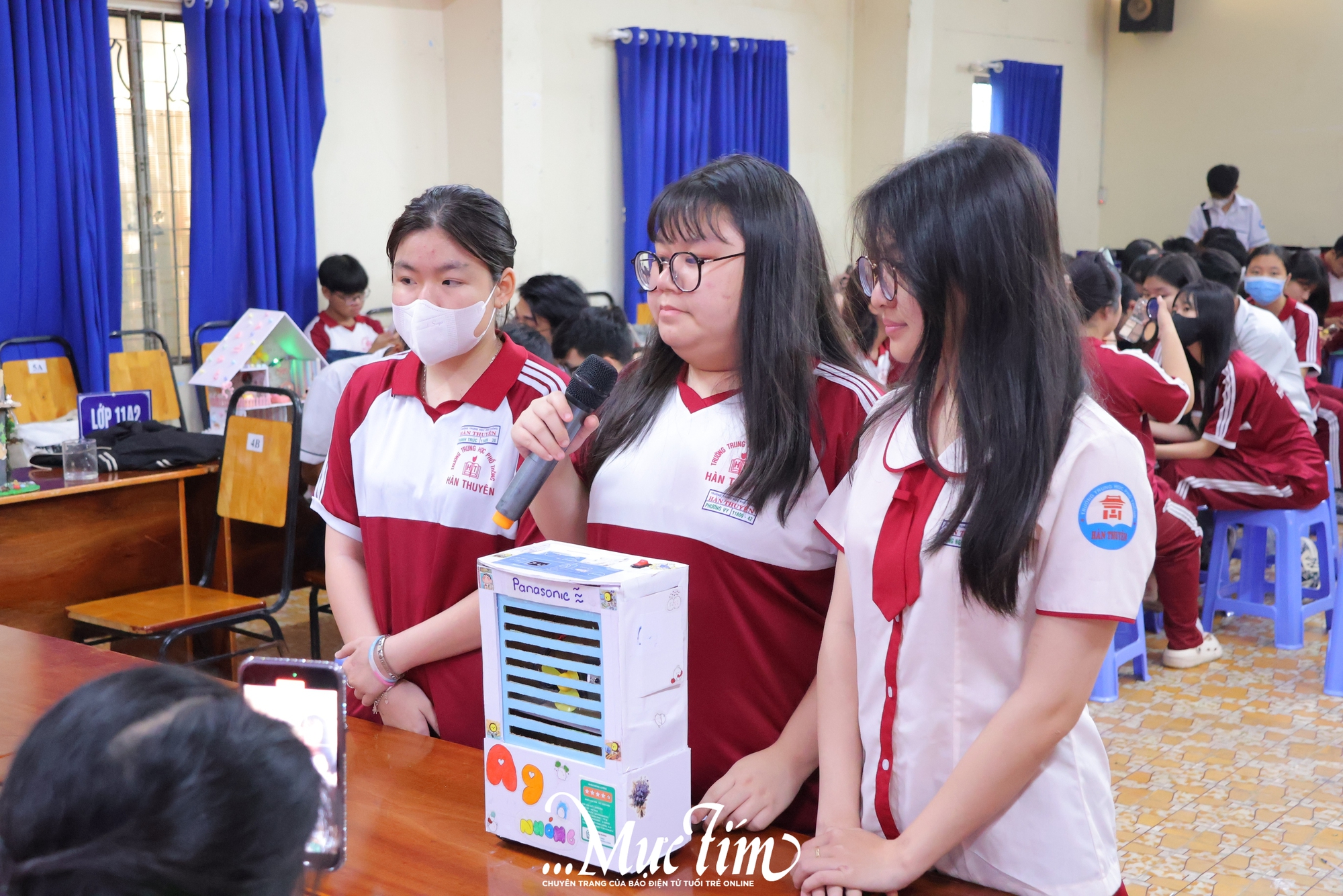 Học sinh Trường THPT Hàn Thuyên chế tạo mô hình máy rửa tay tự động- Ảnh 9. Học sinh Trường THPT Hàn Thuyên chế tạo mô hình máy rửa tay tự động- Ảnh 9.