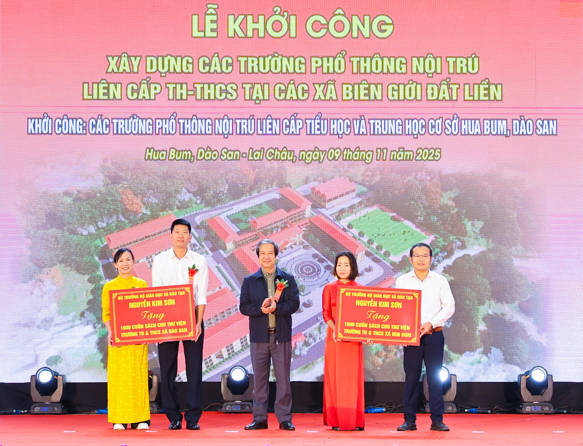 Đồng loạt khởi công trường nội trú liên cấp các xã biên giới - Ảnh 15.