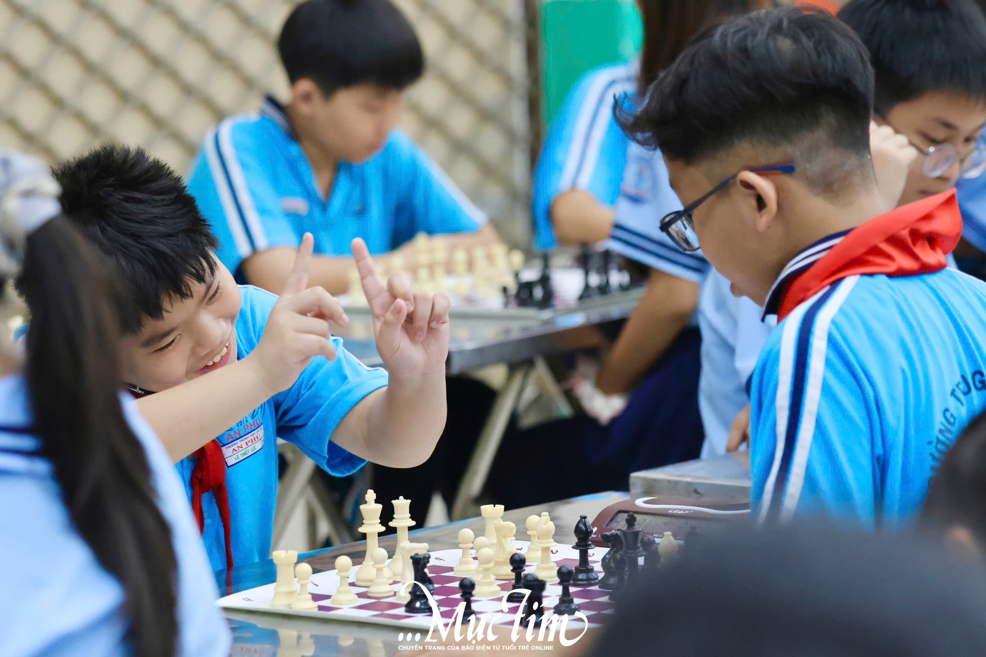 105 kỳ thủ nhí Trường THCS An Phú tranh tài sôi nổi tại Giải cờ vua- Ảnh 9.